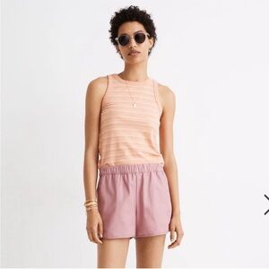 Women's Pink Ribbed Tank Top